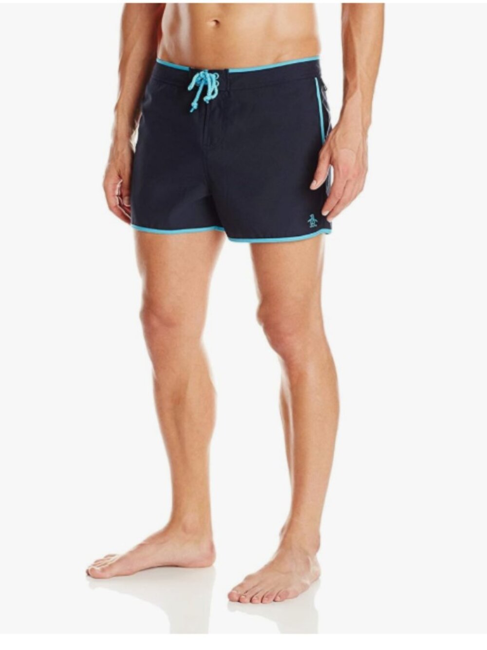 NEW Original Penguin Men's Earl Box 3" Total Eclipse (Navy) Swim Short , 30